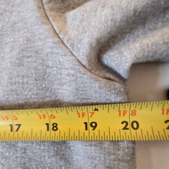 Lilly Pulitzer Womens Glittered Collared V-Neck Long Sleeve Pullover Gray Small - Picture 10 of 12